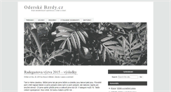 Desktop Screenshot of oderskebrzdy.cz